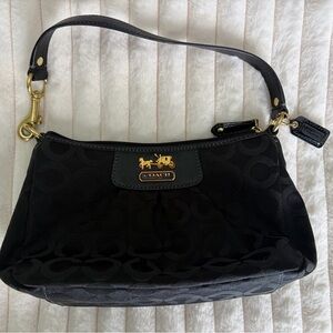 Vintage Small Coach Black Shoulder Bag